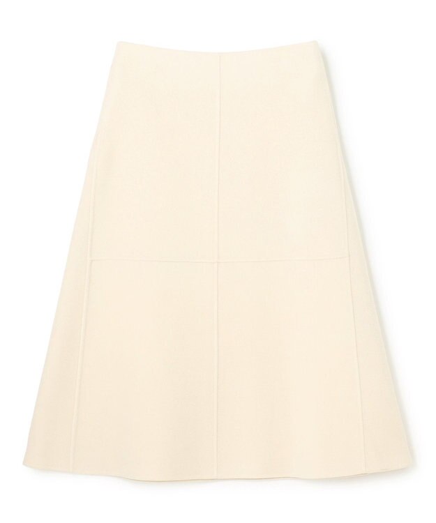 BEIGE， LEMOORE / ウールリバーAラインスカート Bone