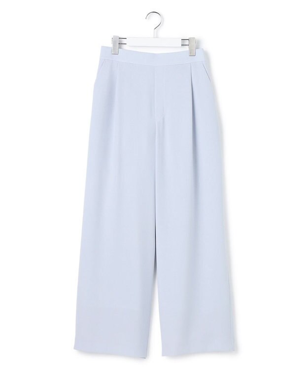 23区 【WEB&一部店舗限定】ストレッチジョーゼット ワイドパンツ スカイブルー系