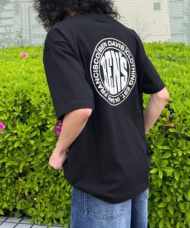 WEGO 【ユニセックス着用ITEM/MLサイズ展開】BENDAVISサークルロゴT（SS） ブラック