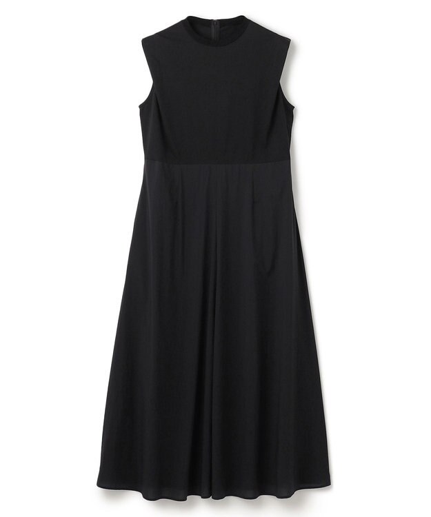 BEIGE， 【洗える/セットアップ対応】SPIGA / ジャージーコンビフレアワンピース Black