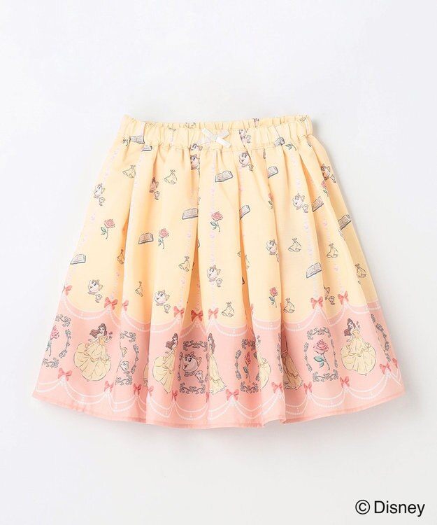 ANY KIDS 【ディズニープリンセス】総柄 プリント スカート クリーム<ベル>