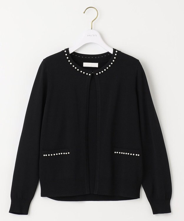 ANY SIS 【AIコラボ】リブインナー アンサンブル ブラック