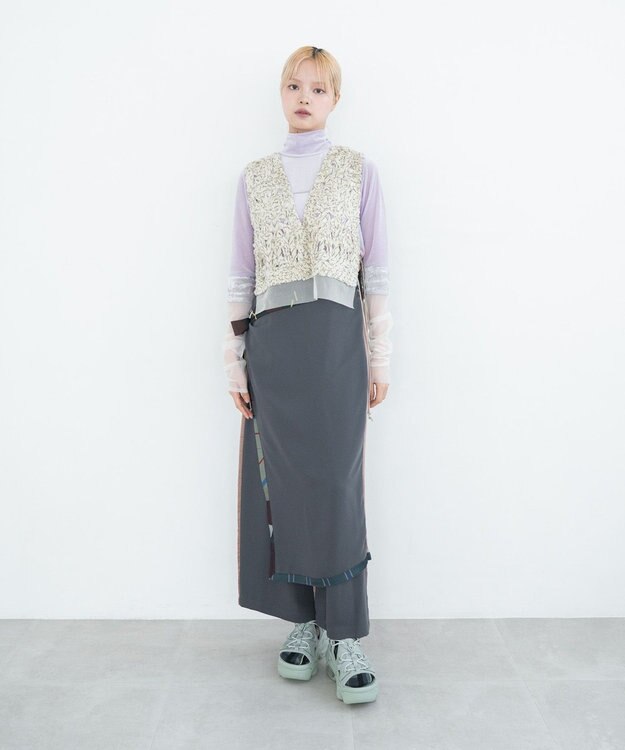 COQ 【刺繍・前後着用可能】TENTACLE ベージュ