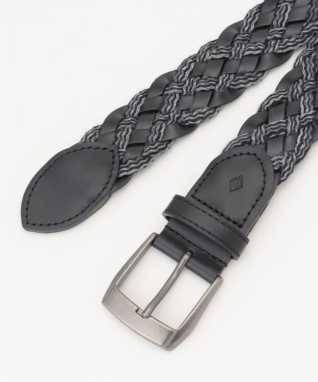 JOSEPH ABBOUD  【イタリア素材/日本製】レザーミックスブレンズ ベルト ブラック系