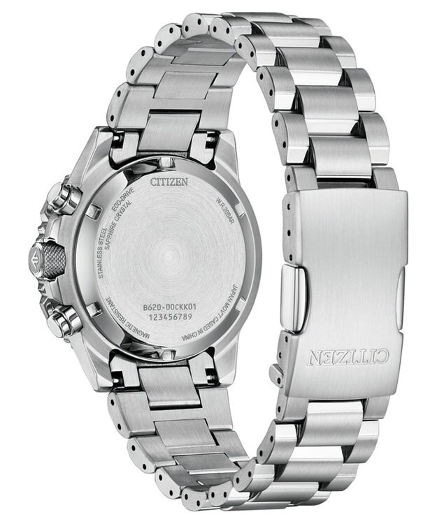 CITIZEN 【40mmケース クロノグラフ】電池交換不要 航空計算尺機能搭載モデル CA4664-60X シルバー