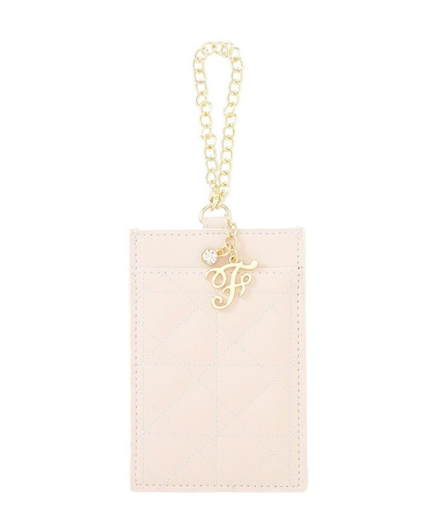 Maison de FLEUR Fチャームキルティングパスケース Pink