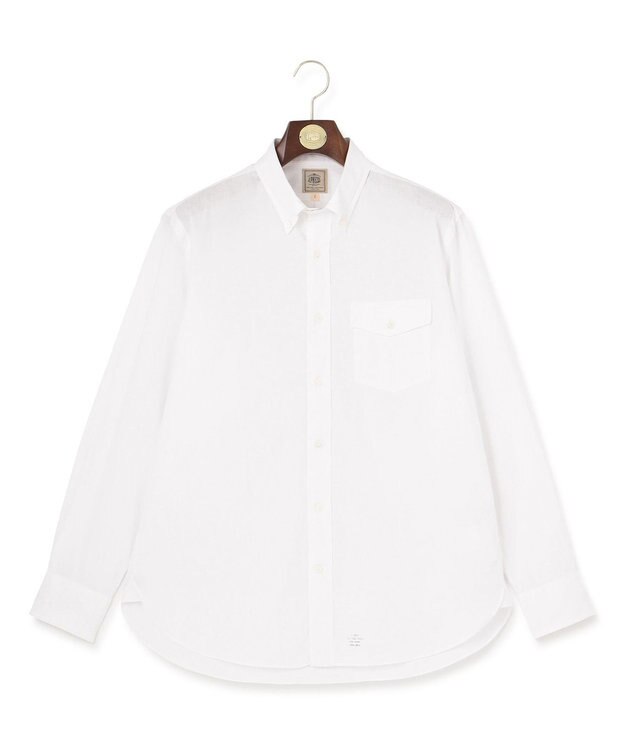 J.PRESS MEN 【WEB・一部店舗限定】コットンリネンシャツ ホワイト系