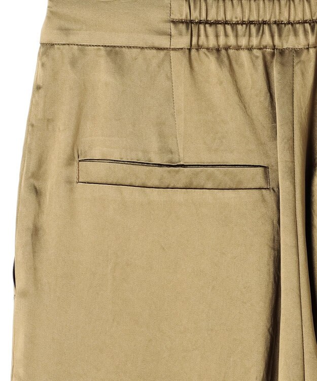 uncrave アセテートヴィンテージサテン ワイドパンツ カーキベージュ