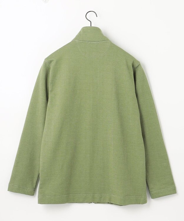 JOSEPH ABBOUD 【オーガニックコットン使用】フルZIPカラー ブルゾン 黄緑系