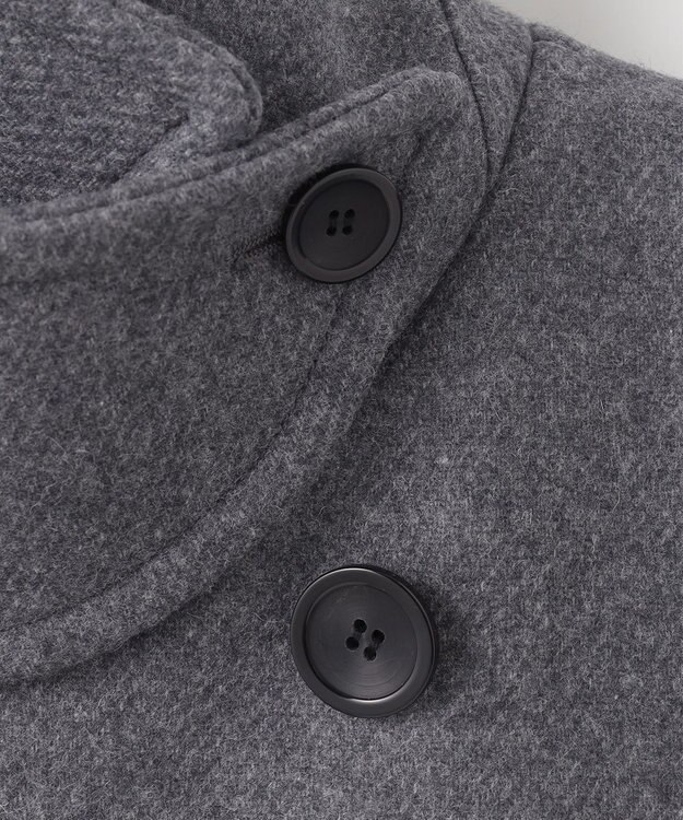 NAVE 【Nave】ダブルメルトン ショートPコート チャコール系