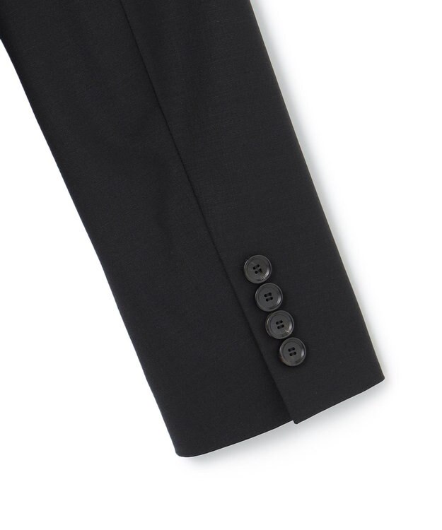 23区 【セットアップ対応】ラフィーネウール 二つ釦 ジャケット ブラック系