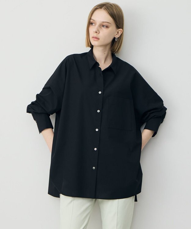 ICB 【3/6-3/22期間限定・受注生産】クリーンブロード シャツカスタマイズ 黒シャツ×ポケット無地×刺繍あり