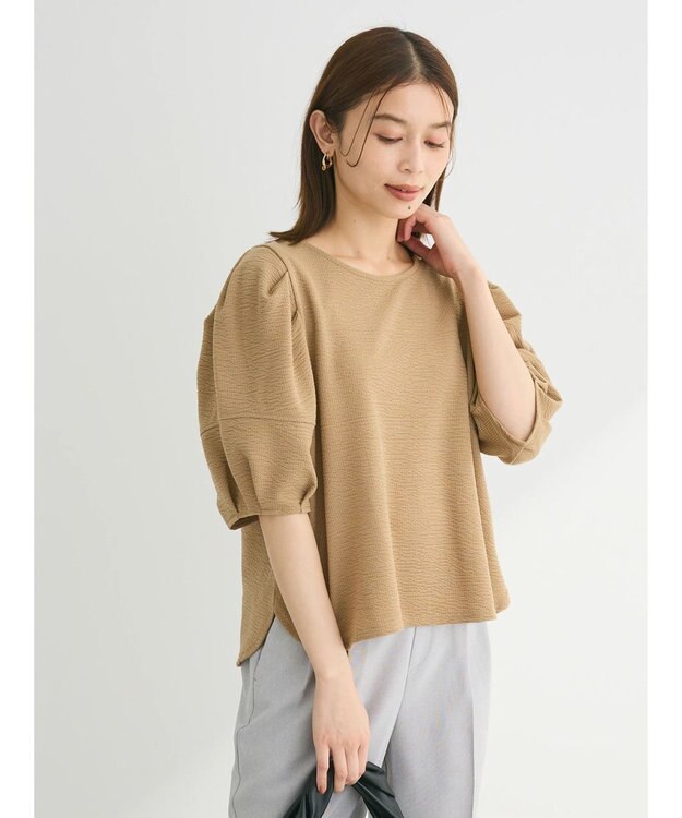 Green Parks ・ＳＵＧＡＲ　ＳＰＯＯＮ　ランタンスリーブプルオーバー Beige