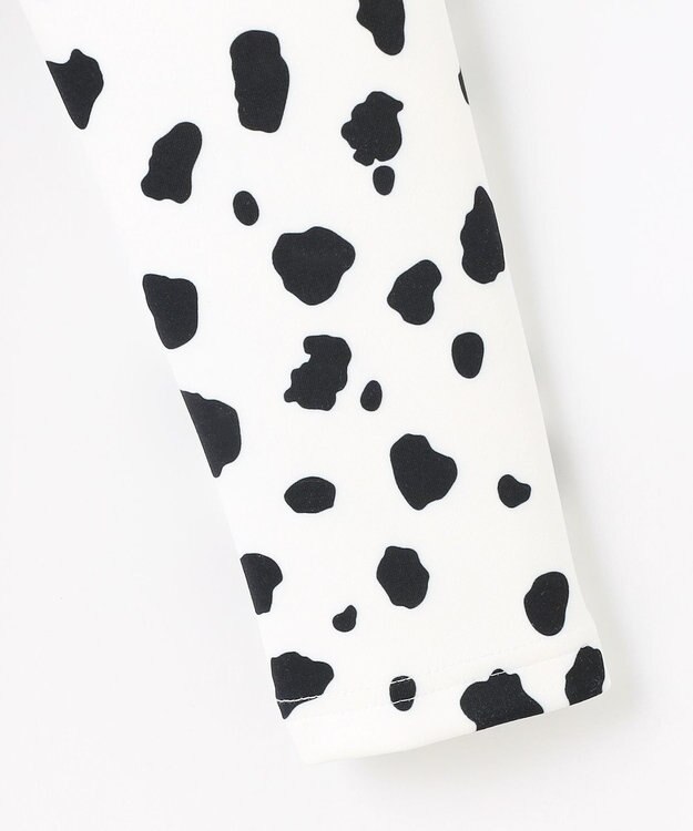 PW CIRCULUS 【WOMEN】スノーレオパード裏フリースモックネックT ホワイト系5