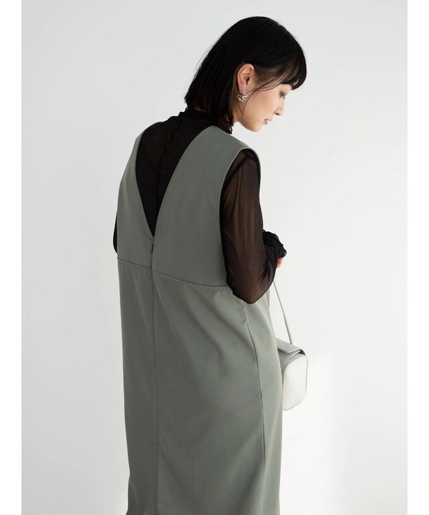 Green Parks ・ＥＬＥＮＣＡＲＥ　ＤＵＥ　ＳＥＴ２点インナー×ジャンスカ Light Khaki