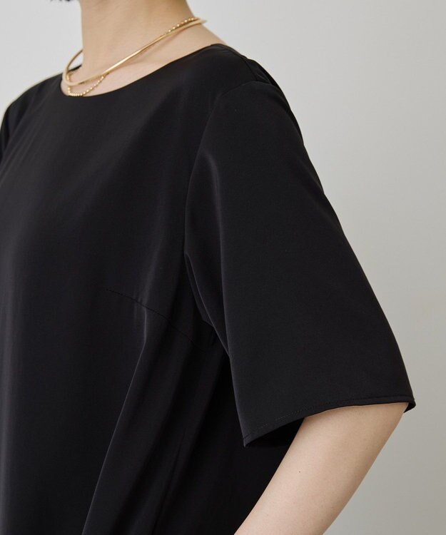 AMERICAN HOLIC 【イージーケア】バルーンワンピース Black