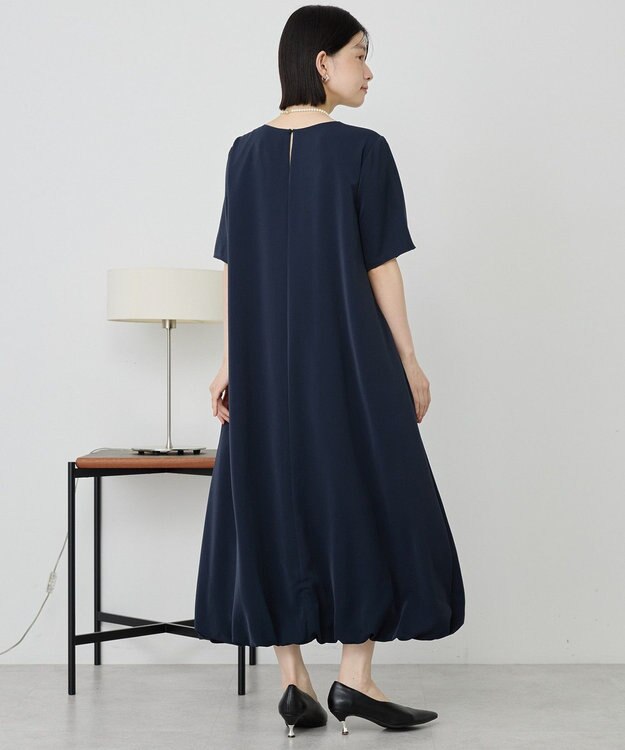 AMERICAN HOLIC 【イージーケア】バルーンワンピース Navy