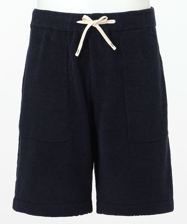 JOSEPH ABBOUD MOUNTAIN 【SPACE】ベアフリース ハーフパンツ ネイビー系