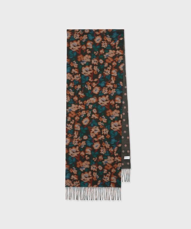 Paul Smith Tea Floral リバーシブル スカーフ ブラック