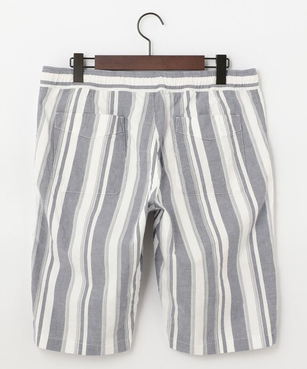 JOSEPH ABBOUD MOUNTAIN 【SPACE／UNISEX】JOE COTTONワイドストライプ ハーフパンツ ホワイト系2