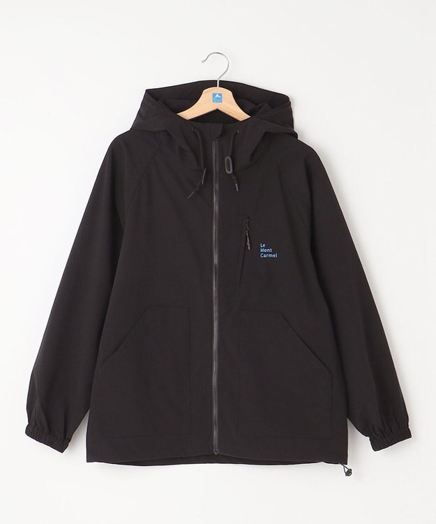 SHARE PARK LADIES 【撥水・UVカット・ストレッチ・軽量 】パッカブルマウンテンパーカー（Mサイズ） ブラック系