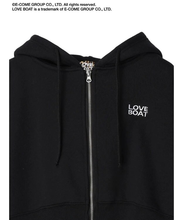 Green Parks ■別注　ＬＯＶＥ　ＢＯＡＴ　ショートＺＩＰパーカー Black