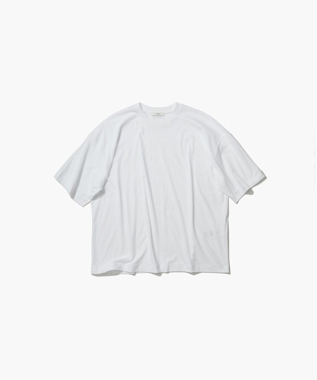 ATON 50/- ORGANIC FRESCA | オーバーサイズＴシャツ WHITE