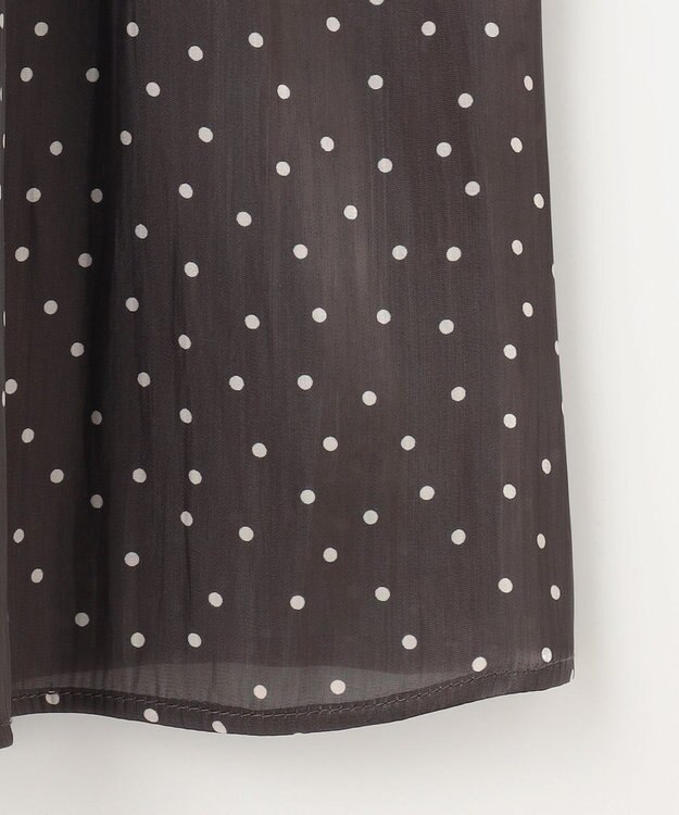 ANY SIS 【洗える】シャイニードットギャザー スカート スレート系