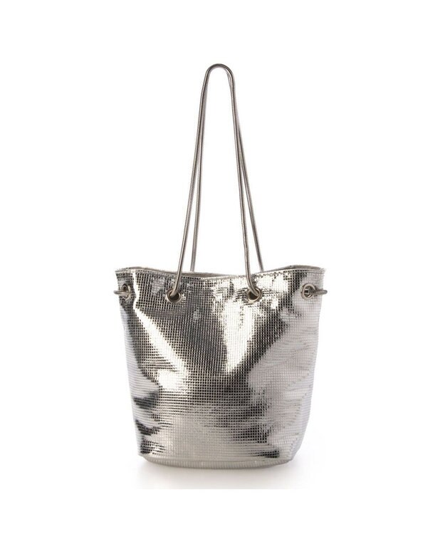 UNBILLION カシュカシュ cachecache / スネークチェーンメタリックミニバッグ シルバー