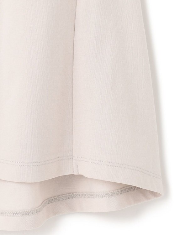 UNFILO L LAYERED FRONT ノースリーブ グレージュ