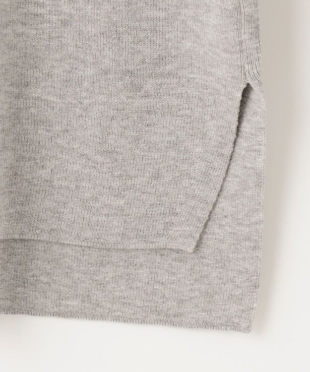 J.PRESS LADIES 【洗える】SECOND PRINCE モックネック ニット ライトグレー系