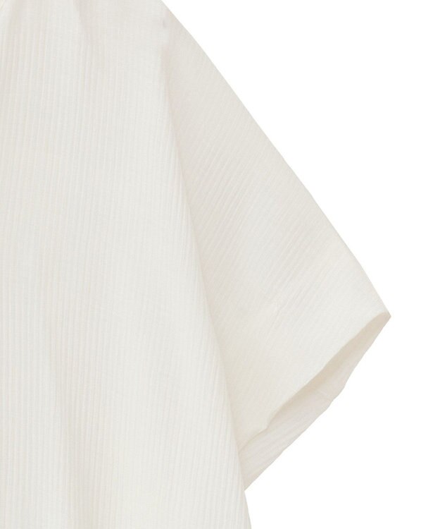 Green Parks 半袖シアーシャツワンピース Off White