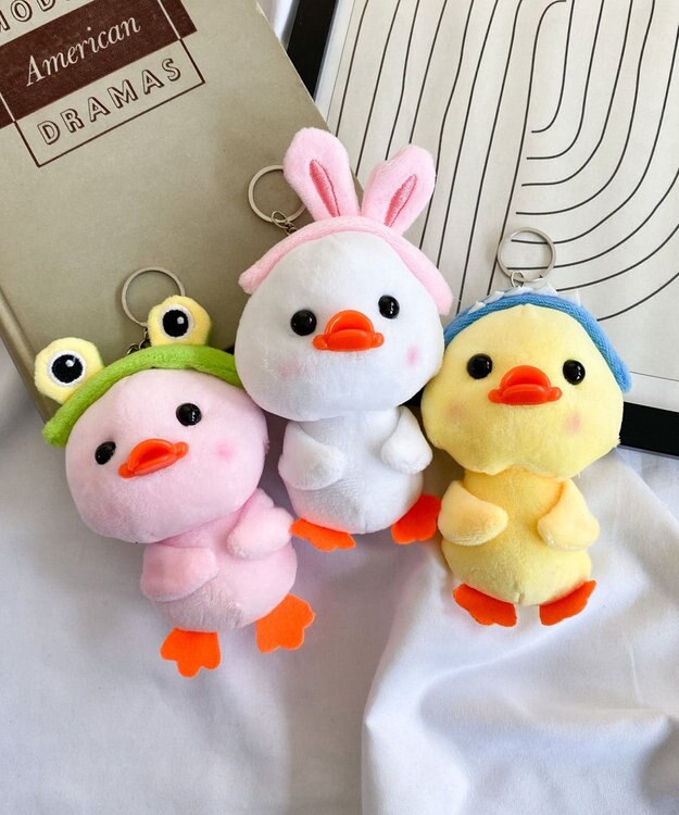 WEGO カチューシャあにまるぬいぐるみキーホルダー イエロー