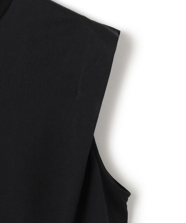 BEIGE， 【洗える/セットアップ対応】SPIGA / ジャージーコンビフレアワンピース Black