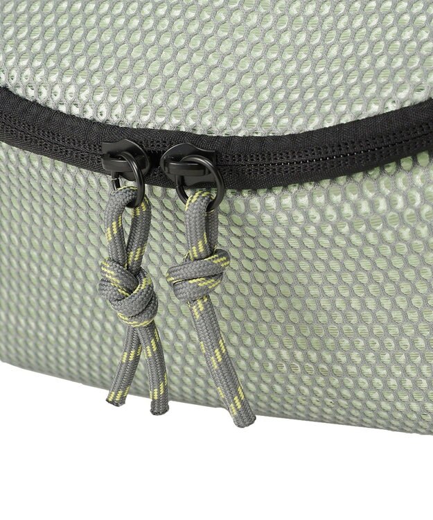 AMERICAN HOLIC 【2点SET】ポーチ付ダブルメッシュウエストポーチ Gray