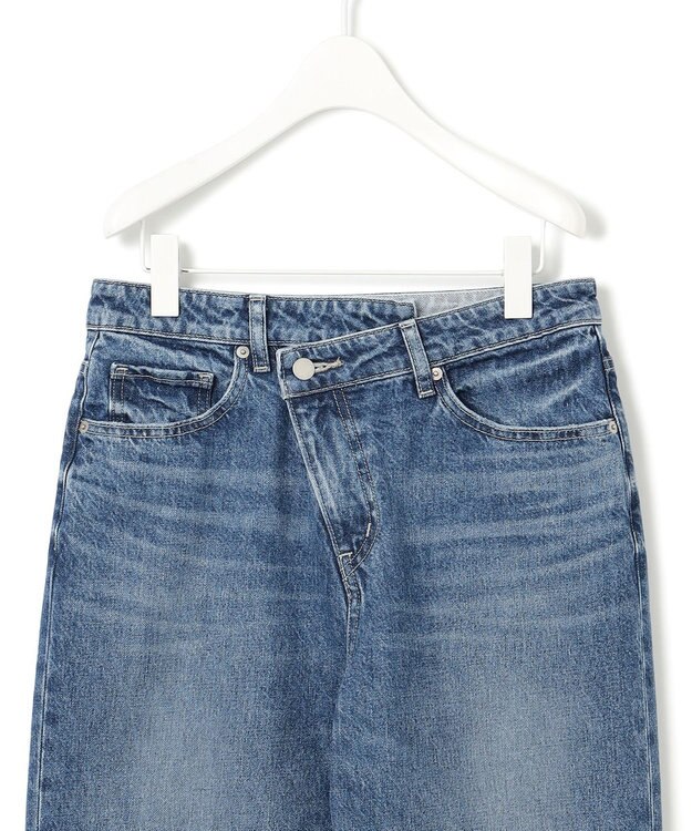 ICB 【CLASSY.1月号掲載・洗える】ウォーターリサイクルデニム カーブパンツ ブルーデニム系