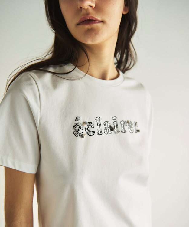 GRACE CONTINENTAL ラメロゴTee ホワイト