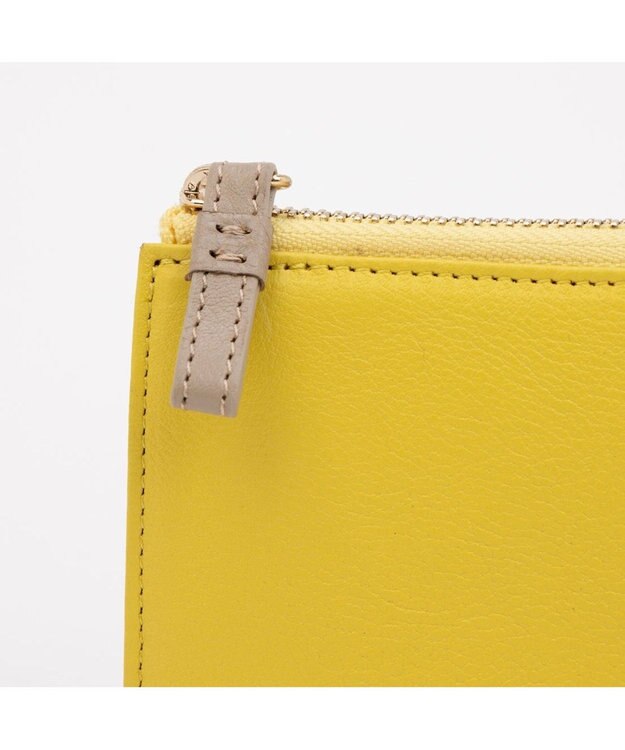 UNBILLION アトランタ ATLANTA / 牛革L字ファスナーミニウォレット イエロー