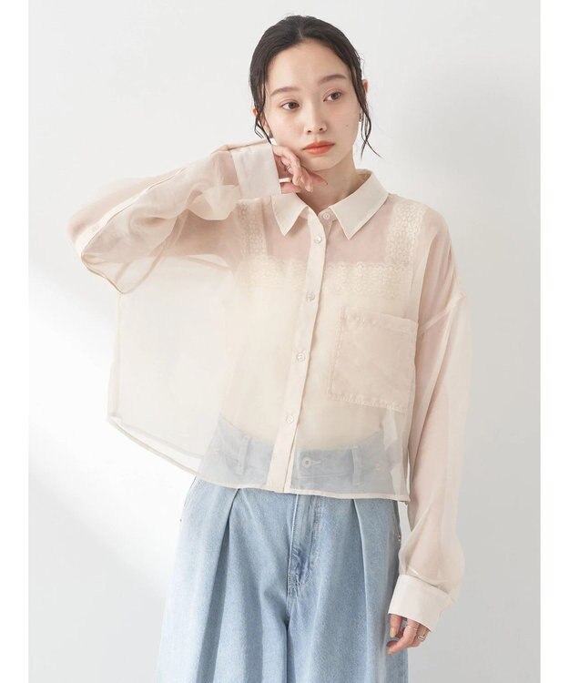 earth music&ecology レーススクエアキャミソール Light Yellow