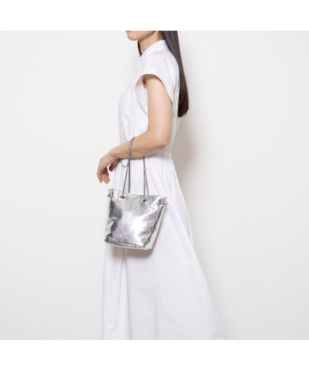 UNBILLION カシュカシュ cachecache / スネークチェーンメタリックミニバッグ シルバー