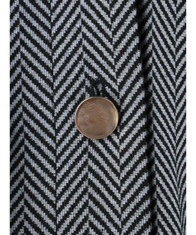 Green Parks ・ｆｕｒｒｙ　ｒａｔｅ　ヘリンボーンタックジャケット Black