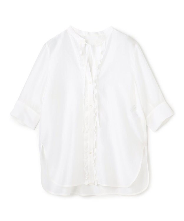 BEIGE， AMARYLLIS / フリルリボン ブラウス White