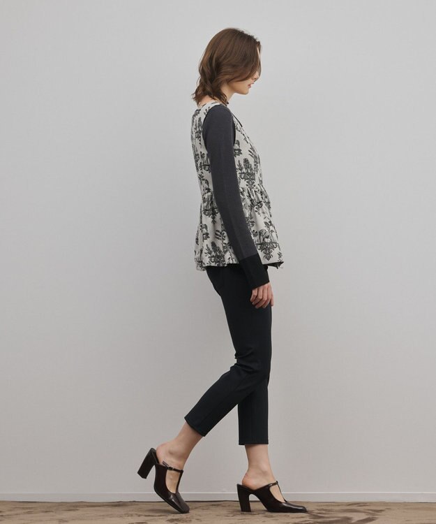 GRACE CONTINENTAL ジャージサブリナパンツ ブラック