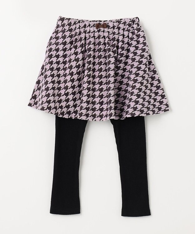 ANY KIDS 千鳥格子柄スカッツ ピンク