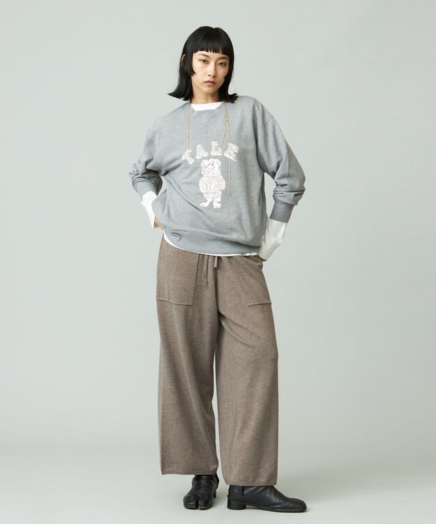 J.PRESS YORK STREET 【UNISEX】YALEブルドック裏毛スウェット ライトグレー系