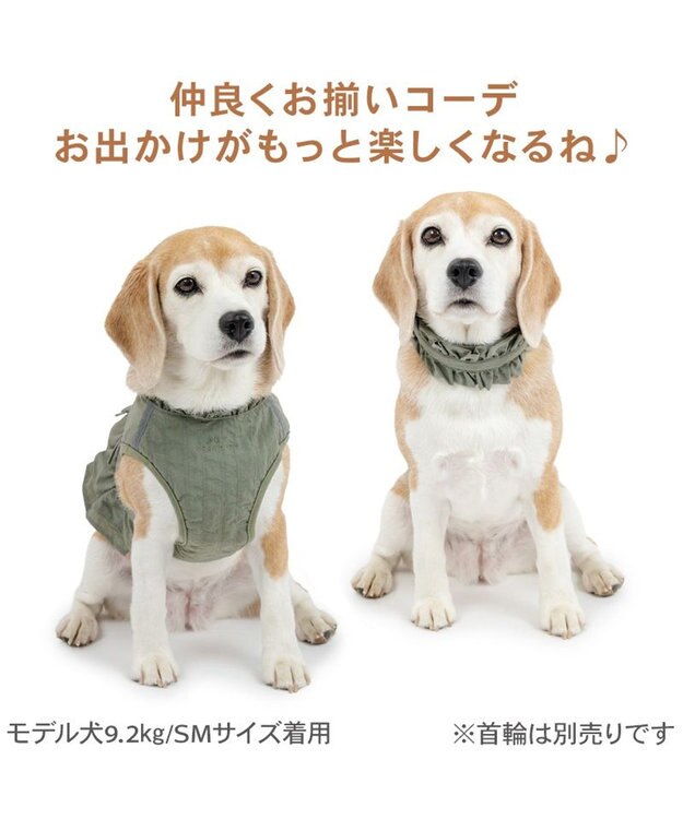 PET PARADISE ペットパラダイス ペタルオリーブ ベストハーネス ＳＭ 中型犬 カーキ