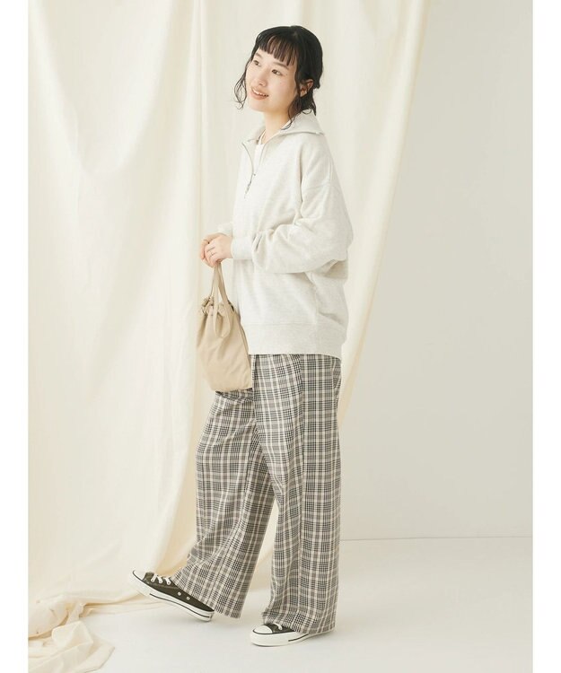 CRAFT STANDARD BOUTIQUE 　裏毛セーラーカラーＺＩＰプルオーバー Oatmeal