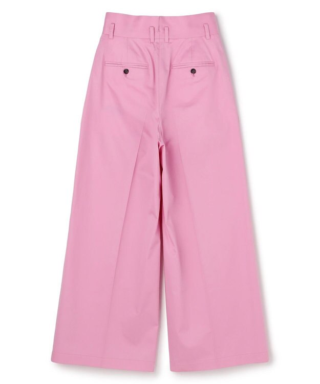 uncrave コットンクロスプレーン ワイドトラウザー ピンク