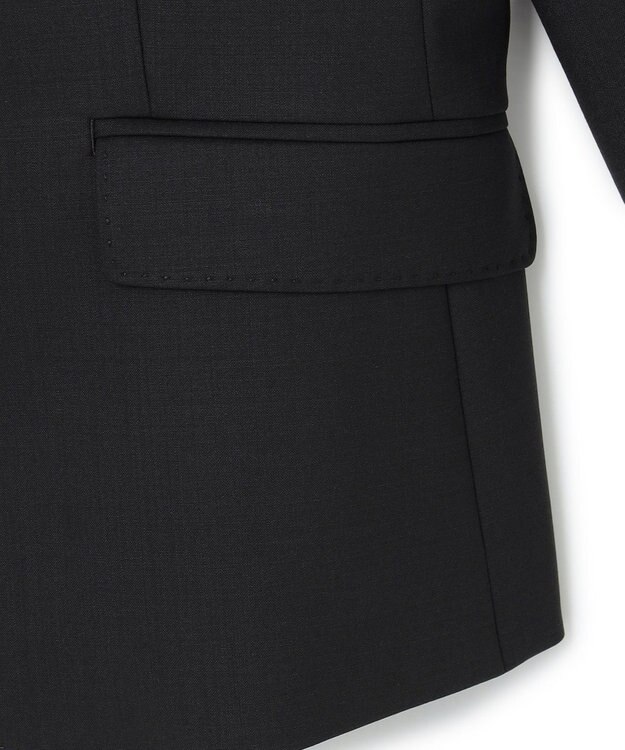 23区 【セットアップ対応】ラフィーネウール 二つ釦 ジャケット ブラック系