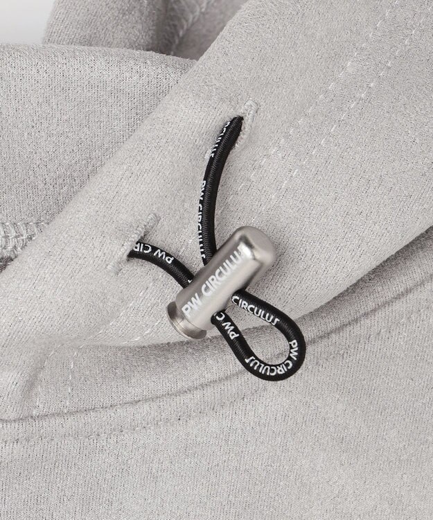 PW CIRCULUS 2025 NEW！【手洗い洗濯可】【MEN】キャットグラフィック スエードライク デタッチャブルフーディ ゴルフ グレー系